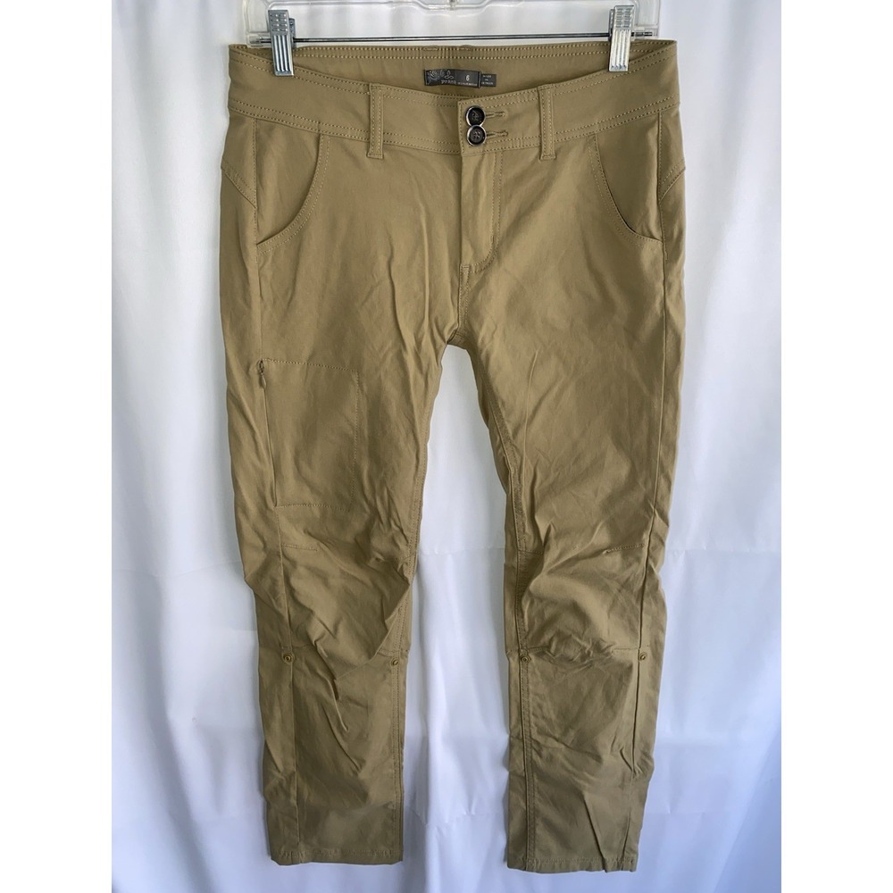Prana Pants Womens 6‎ Halle Straight Brown Earthbound Hiking Stretch W4119RG23